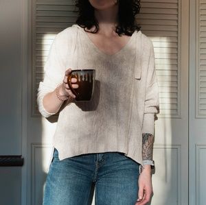 Tan Pullover Hooded Sweater